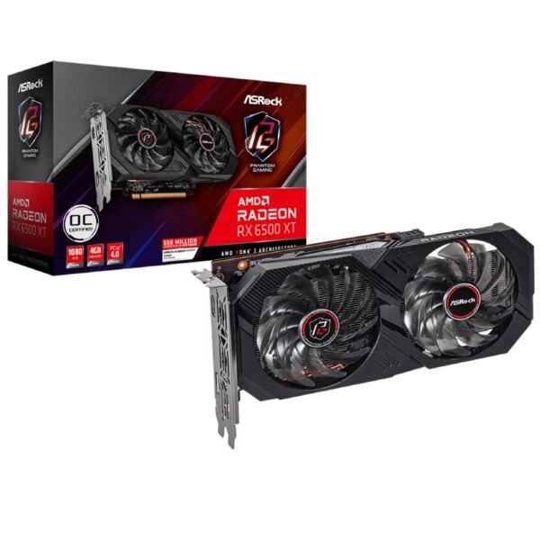 Asrock Amd Rx 6500 Xt Phantom 4gb